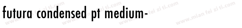 futura condensed pt medium字体转换